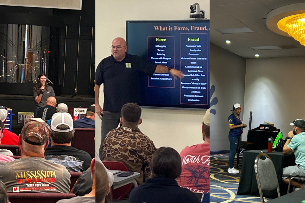 Say Something speaker presenting prevention training